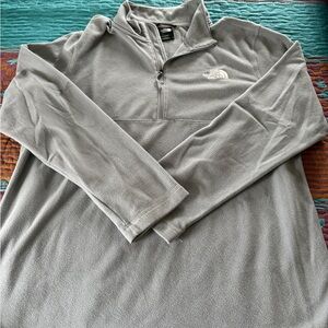 The North Face Light Gray Fleece Pullover